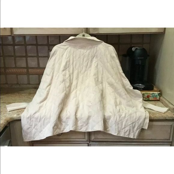 Free People Shiloh Quilted Sweatshirt Pullover Zip Swing Hi Lo Sand Tan - Picture 3 of 5